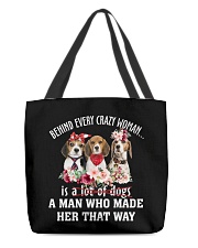 Crazy - Beagle 1 All-Over Tote tile