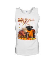 Fall Leaf - BLACK Brussels Griffon Unisex Tank tile