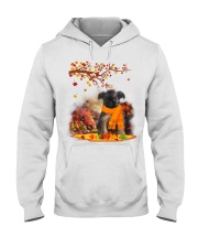 Fall Leaf - BLACK Brussels Griffon Hooded Sweatshirt tile