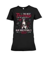 Best Therapy - Blue Nose Pitbull Premium Fit Ladies Tee tile