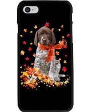 Autumn Leaves Scraf - German Shorthaired Pointer Phone Case tile