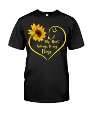 My Heart Belongs to my Dogs Premium Fit Mens Tee tile