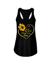 My Heart Belongs to my Dogs Ladies Flowy Tank tile