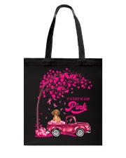 LBN October Pink Truck Dachshund 2 Tote Bag tile