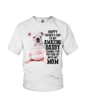 Father Day - English Bulldog Youth T-Shirt tile