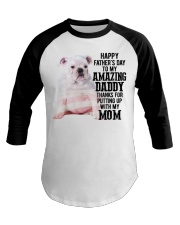 Father Day - English Bulldog Baseball Tee tile