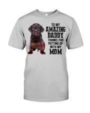 Amazing Daddy - CHOCOLATE labs Classic T-Shirt front