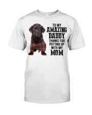 Amazing Daddy - CHOCOLATE labs Classic T-Shirt tile