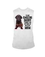 Amazing Daddy - CHOCOLATE labs Sleeveless Tee tile