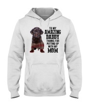 Amazing Daddy - CHOCOLATE labs Hooded Sweatshirt tile