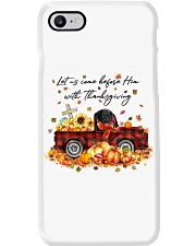 Thanksgiving - BLACK Maltipoo Phone Case tile