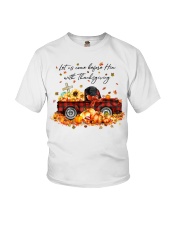 Thanksgiving - BLACK Maltipoo Youth T-Shirt tile
