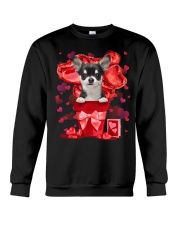 Valentine Pot - BLACK Chihuahua Crewneck Sweatshirt tile