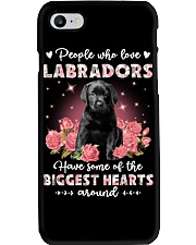 Biggest - BLACK Labrador Pup Phone Case tile
