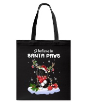 Santa Reindeer - Black Cocker Spaniel Tote Bag tile