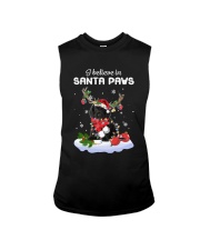 Santa Reindeer - Black Cocker Spaniel Sleeveless Tee tile