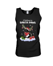 Santa Reindeer - Black Cocker Spaniel Unisex Tank tile