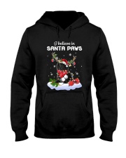 Santa Reindeer - Black Cocker Spaniel Hooded Sweatshirt front