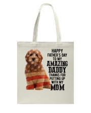 Father Day - Goldendoodle Tote Bag tile
