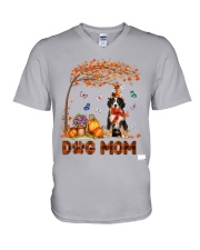 Pumpkin Mom - Bernese Mountain Dog V-Neck T-Shirt tile