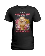 The Little - CREAM Pomeranian Ladies T-Shirt tile