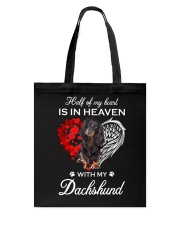 In Heaven - Black Long-haired Dachshund Tote Bag tile