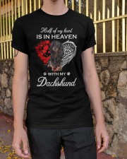 In Heaven - Black Long-haired Dachshund Classic T-Shirt apparel-classic-tshirt-lifestyle-21