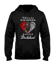In Heaven - Black Long-haired Dachshund Hooded Sweatshirt tile
