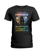 Kinda Stole - BLACK Pomeranian Ladies T-Shirt tile