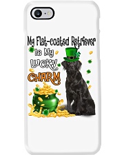 Lucky Charm - Flat-coated Retriever Phone Case tile