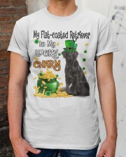 Lucky Charm - Flat-coated Retriever Classic T-Shirt apparel-classic-tshirt-lifestyle-30