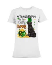 Lucky Charm - Flat-coated Retriever Premium Fit Ladies Tee tile