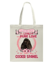 Loyalty - BLACK American Cocker Spaniel Tote Bag tile