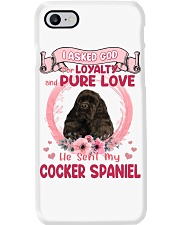 Loyalty - BLACK American Cocker Spaniel Phone Case tile