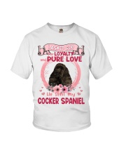 Loyalty - BLACK American Cocker Spaniel Youth T-Shirt tile