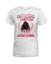 Loyalty - BLACK American Cocker Spaniel Ladies T-Shirt tile