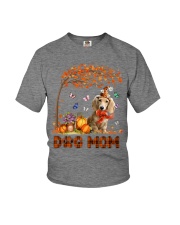 Pumpkin Mom - CREAM Long Haired Dachshund Youth T-Shirt tile