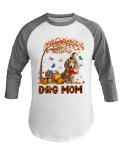 Pumpkin Mom - CREAM Long Haired Dachshund Baseball Tee tile