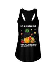 Pineapple - BLACK Cocker Spaniel Ladies Flowy Tank tile