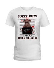 Stole - CHOCOLATE Miniature Schnauzer Ladies T-Shirt tile