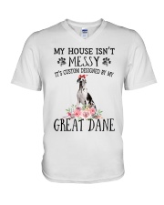 Messy - Great Dane 2 V-Neck T-Shirt tile