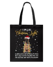 Christmas Lights - Belgian Shepherd Tote Bag tile