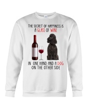 Happiness - BLACK Miniature Poodle Crewneck Sweatshirt tile