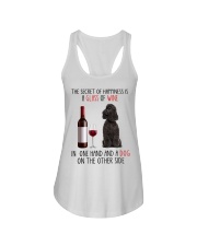 Happiness - BLACK Miniature Poodle Ladies Flowy Tank tile