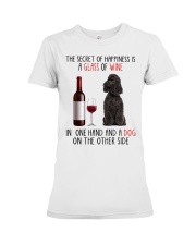 Happiness - BLACK Miniature Poodle Premium Fit Ladies Tee tile