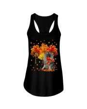 Fall Forest - GREY Keeshond Ladies Flowy Tank tile