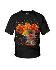 Fall Forest - GREY Keeshond Youth T-Shirt tile