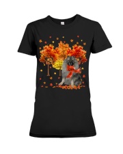 Fall Forest - GREY Keeshond Premium Fit Ladies Tee tile