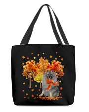 Fall Forest - GREY Keeshond All-Over Tote tile