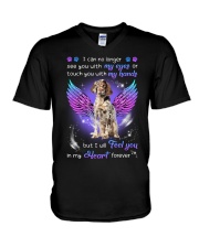 Feel You - English Setter 1 V-Neck T-Shirt tile
